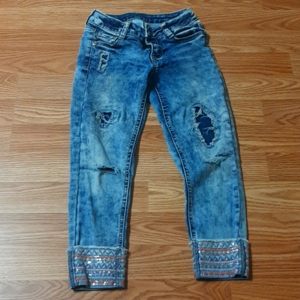 Embroidered jeans
